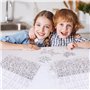 Carehabi 1400+ pièces Perles Lettres Kit, Perle Lettre pour Bracelet, Perles Alphabet Noir Blanc et Cœur Coloré avec Fil élastiq