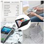 Lot de 2 trieurs de reçus A6 - Petit porte-documents avec fermeture éclair - 13 compartiments - Portable - Avec étiquettes multi