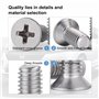 Lot de 20 vis de rotor pour disques de frein de voiture, vis à disque de frein en acier inoxydable 93600-06014-0H Rotor Screw