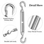 M8 Tendeur Cable Inox 304 Tendeur Ridoir Réglables Heavy Duty Tendeurs pour Garden Wire Rope