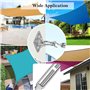 2 Pièces Tendeur Cable, M8 Tendeur Cable Inox 304 Tendeur Ridoir Réglables Heavy Duty Tendeurs pour Garden Wire Rope