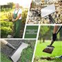 Nalansen Bêche de Jardin, Outil de Jardin, bêche de Nettoyage multifonctionnelle, désherbeur, grattoir pour l'extérieur, la Mais