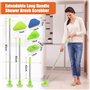 brosse à récurer extensible à long manche