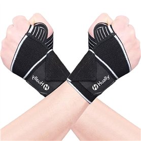 Hually Protège Poignets [1 Paire] Bandage Protection Convenable Droite ou Gauche Unisexe，Protection des Articulations Convient p