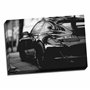 Grande impression sur toile encadrée Porsche 911 Turbo Noir/blanc 50