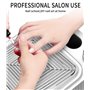 Yulado 80W Aspirateur Ongles Professionnelle, 4500RPM Aspirateur de Table Manucure Blanc, Particuliers Poussiere Ongle Aspirateu