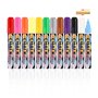 Bixury 12 Pcs Feutre Ardoise Effacable Marqueurs Tableau Blanc Effaçables Marqueurs Double Pointe Rechargeables Stylo Craie pour