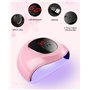 24W LED Séchoirs à Ongles Professionnel Automatique 3 Minuteries 30/60/99S avec Capteur Automatique et Écr
