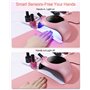 Lampe UV Sèche Ongles,24W LED Séchoirs à Ongles Professionnel Automatique 3 Minuteries 30/60/99S avec Capteur Automatique et Écr