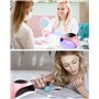 Lampe UV Sèche Ongles,24W LED Séchoirs à Ongles Professionnel Automatique 3 Minuteries 30/60/99S avec Capteur Automatique et Écr