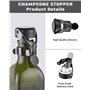 Lot de 4 Garde Bulles Bouchon Bouteille Vin