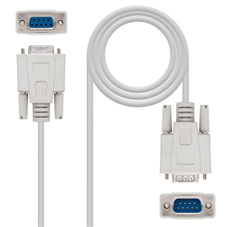DIGITAL SQUARE Câble de port série RS232 3m 9pin Adaptateur DB9/Mâle vers DB9/Femelle pour ordinateur personnel