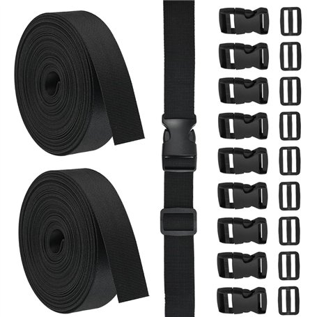 SLTAXAR 2 PCS Sangle Nylon 10m*2.5cm