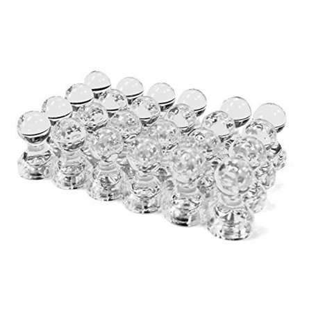 24 Punaises Magnétiques de Couleur Assortie - Aimants Parfait pour Les Cartes
