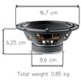 KIT Set pour Focal Auditor ASE-165 ASE165 1 Kit 2 Voies 6,5" 16,5 cm 60 Watts rms 120 Watts Max avec 2 woofers 2 tweeters 2 cros