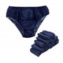 XARA - Slips jetables en TNT pour Hommes - Respirants et hypoallergéniques - Résistants - 100% recyclables - Bleu foncé - Paquet