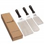 Anmarko de Spatule professionnel – en acier inoxydable Pancake Turner et plaque de cuisson Grattoir Idéal pour plaque de cuisson