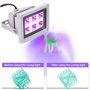 UniTak3D Résine Lampe UV 405nm 6W LED à Polymériser en Effet de Sortie 60 W,pour Imprimante 3D SLA/DLP et Solidifier la Résine P