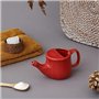 Ancient Impex Pot Neti en céramique anti-déversement avec 5 sachets de sel de Neti – Couleur rouge, capacité : 400 ml