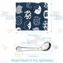 4Pcs Cuillères en Acier Inoxydable pour Enfants