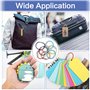 Futongda Porte-Clés En Fil Câble Porte-Clés Lot de 40pcs 2mm 4 pouces Porte Clés Fil d'Acier Inoxydable Multicolore Porte Clés F