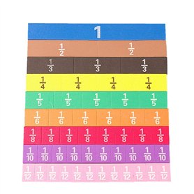 Montessori Lot de 51 calculs fractionnaires magnétiques pour apprendre à compter
