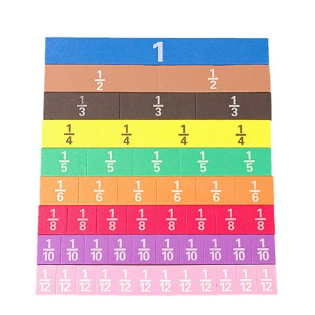 Montessori Lot de 51 calculs fractionnaires magnétiques pour apprendre à compter