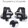 1 Paire de pédales de vélo avec Pinces pour Orteils Cages et Sangles Pédales de vélo antidérapantes pour vélo d