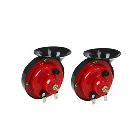 Tianbi 2Pcs 300Db Klaxon de Train pour Camions Corne D'escargot Électrique à Air Fort Klaxon D'escargot de Moto pour Moto de Voi