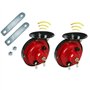 Tianbi 2Pcs 300Db Klaxon de Train pour Camions Corne D'escargot Électrique à Air Fort Klaxon D'escargot de Moto pour Moto de Voi