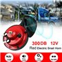 Tianbi 2Pcs 300Db Klaxon de Train pour Camions Corne D'escargot Électrique à Air Fort Klaxon D'escargot de Moto pour Moto de Voi