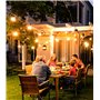 Seklin Guirlande Lumineuse Exterieure Led 60M - Guirlandes Guinguette Exterieur avec Télécommande Dimmable G40 Étanche Ampoule B