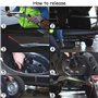 Bohaner Outil de treuil de roue de secours pour Fiat Ducato Peugeot Boxer Citroën Relais Outil de treuil de roue de secours 5 cô