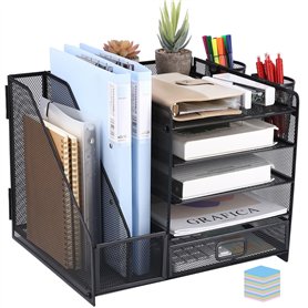 Organiseur de bureau maille métallique