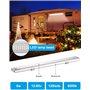 FAOKZE 4X 12V Barre de lumière intérieure à LED,Eclairage Voiture lumineuse 120 LEDs, Camping Car Lampe avec Interrupteur pour C