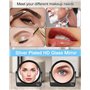 Miroir de Table,x1/7 Miroir Grossissant,Miroir de Maquillage,Miroir Grossissant sur Pied,Grossissant Double Face avec Grossissem
