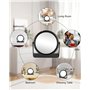 Miroir de Table,x1/7 Miroir Grossissant,Miroir de Maquillage,Miroir Grossissant sur Pied,Grossissant Double Face avec Grossissem