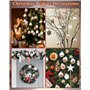 SinLaw Lot de 30 Boule de Noel,Decoration Noel Sapin,Boules de Noël Or Rose,Brillants et Pailletés pour Décorations de Sapin de 