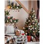 SinLaw Lot de 30 Boule de Noel,Decoration Noel Sapin,Boules de Noël Or Rose,Brillants et Pailletés pour Décorations de Sapin de 
