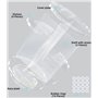 Organisateur Maquillage Rotatif 360 Degrés, Multifonctionnelle et Réglable, Transparente et de Grande Capacité, Boîte de Rangeme