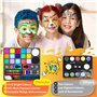 Chennyfun Palette de Maquillage Enfants Kit de Peinture pour Le Visage-17 Grandes peintures, Peinture pour Le Visage et Le Corps