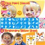 Chennyfun Palette de Maquillage Enfants Kit de Peinture pour Le Visage-17 Grandes peintures, Peinture pour Le Visage et Le Corps