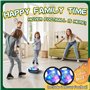 lenbest 2 Pièces Air Power Football - Jouet Enfant 3 4 Ans - Rechargeable Ballon de Foot - Jouet Garcon 5 6 7 8 Ans - LED Footba