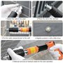 Pistolet à Clous Avec 130 PièCes De Clous,65 PièCes De Clous Ronds,65 PièCes De Clous FiletéS M8,Pistolet à Clous En Acier Outil