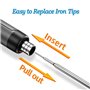 Kit de Fer à Souder sans Fil Treedix, Fer à Souder Rechargeable USB, Kit de Soudage 8W Avec Trois Embouts de Fer, Température Ré