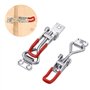 TANCUDER 4 PCS Pince à Loquet Bascule Antirouille Loquets à Bascule Réglable Grenouillère à Levier 100kg de Charge pour Portes, 