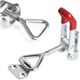 TANCUDER 4 PCS Pince à Loquet Bascule Antirouille Loquets à Bascule Réglable Grenouillère à Levier 100kg de Charge pour Portes, 