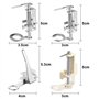 TANCUDER 4 PCS Pied-de-Biche Machine à Coudre et Boîte de Rangement Pied Presseur Broderie pour Machine à Coudre en Métal Pied F