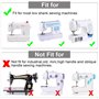 TANCUDER 4 PCS Pied-de-Biche Machine à Coudre et Boîte de Rangement Pied Presseur Broderie pour Machine à Coudre en Métal Pied F
