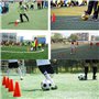 BUYGOO 12Pcs Cônes de Formation Sportive pour Football 18cm Plastique Cônes de Jeu pour Enfants Orange Cônes de Circulation Dura